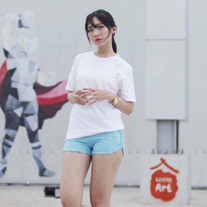 Áo Thun Trơn Trắng Áo Thun Nữ Cotton Mềm Mại Thoáng Mát | BigBuy360 - bigbuy360.vn