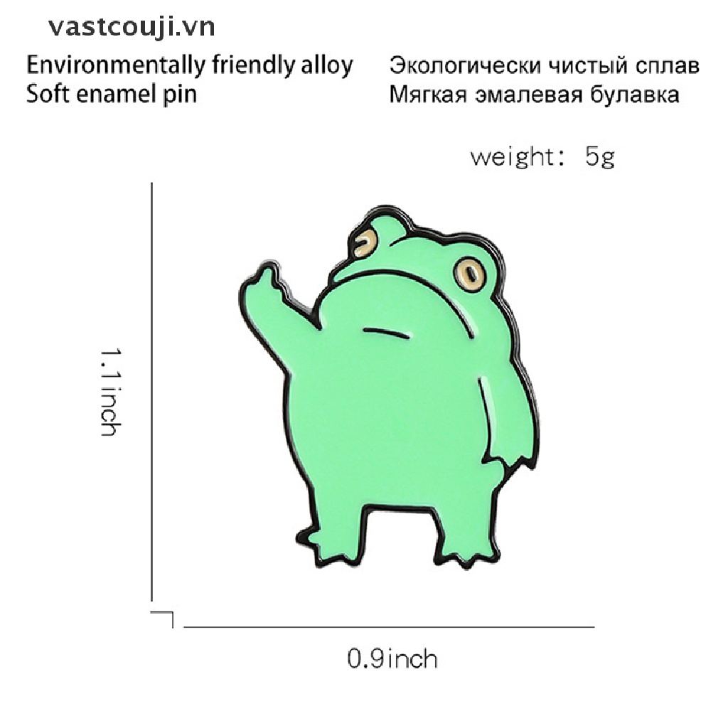 1 Trâm Cài Áo Hình Chú Ếch Nhỏ Dễ Thương Sáng Tạo