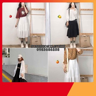Thời Trang Tuổi Teen -  (VNXK RẺ) CHÂN VÁY ULLZANG BA TẦNG💕CHÂN VÁY VON LỤA HOT HIT