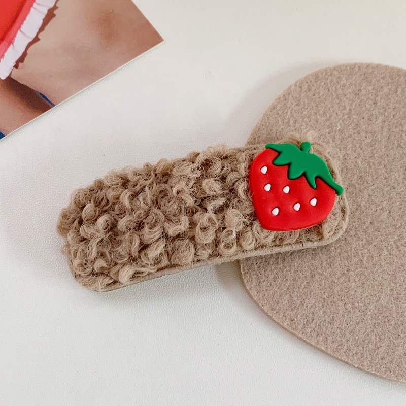 Kẹp tóc hình hoạt hình vải bông phong cách Hàn Quốc đáng yêu cho bé gái