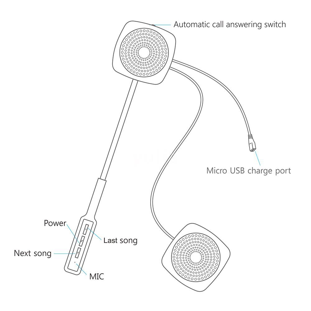 Tai nghe đàm thoại Bluetooth không dây chất lượng cao kèm micro dùng để hỗ trợ nghe gọi rảnh tay