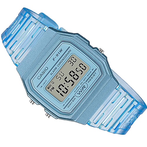 Đồng Hồ Casio Nữ General F-91WS-2DF bill Hàn