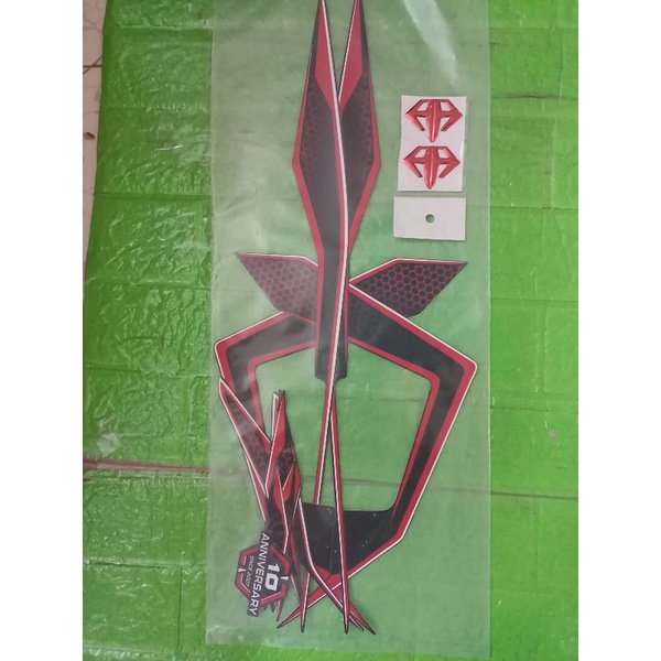Bộ tem Airblade 2018 màu đen nhám 3 lớp cao cấp