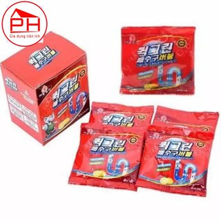 Hộp Bột thông cống Hàn Quốc Bột thông tắc cống, tắc đường ống nước hiệu quả , mùi thơm dễ chịu