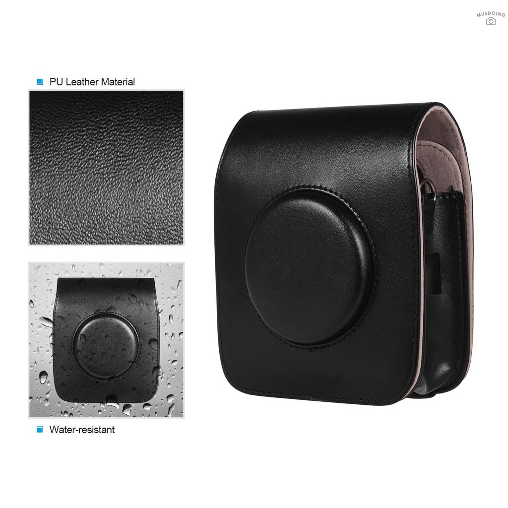 Túi Da PU Đựng Camera Fujifilm Fuji Instax Sq20 Tiện Dụng