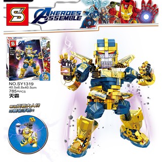 (CÓ SẴN) Lắp ráp Marvel Super Heroes Block Model-Thanos sy 1319