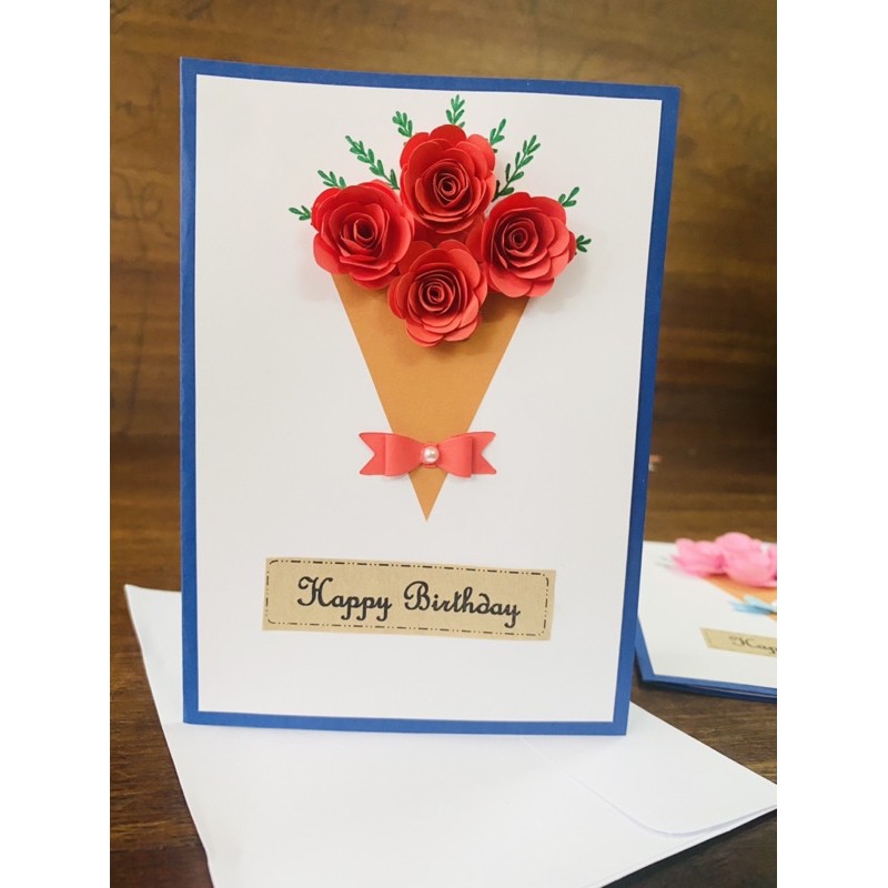 Thiệp chúc mừng sinh nhật happy birthday handmade