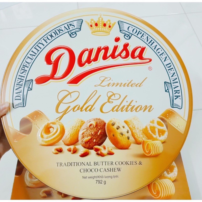 ❤Date T02/2022-Bánh Quy Danisa Limited Gold Edition 792g