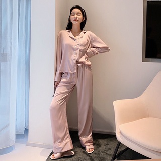 [ Order-có ảnh thật] Bộ đồ ngủ pyjama mặc nhà chất lụa tằm cao cấp