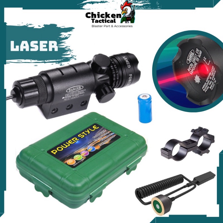 Laze tia sáng đỏ công suất cực mạnh phiên bản đầy đủ phụ kiện laser 804