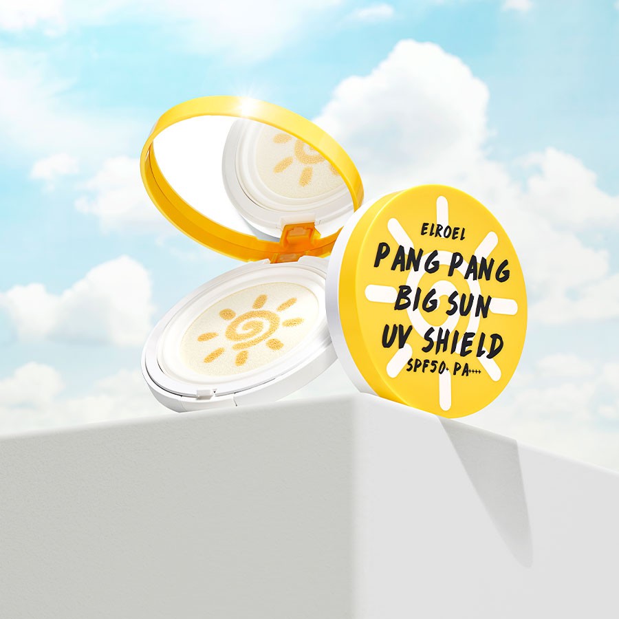 Kem chống nắng dạng cushion Elroel Pang Pang Big Sun UV Shield SPF50+/PA++++ 25g