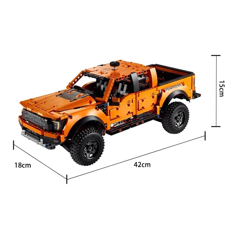 Đồ chơi giáo dục Lắp Ráp mô hình 55355 1379PCS Technical Ford Raptors 42126 F-150 Pickup Truck Car