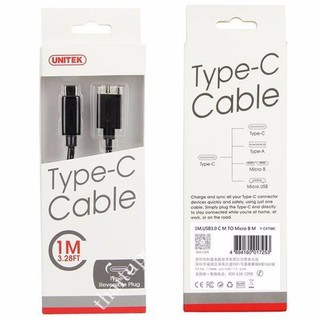 Dây cáp TypeC sang Micro B Unitek YC475 (cáp đọc ổ cứng)