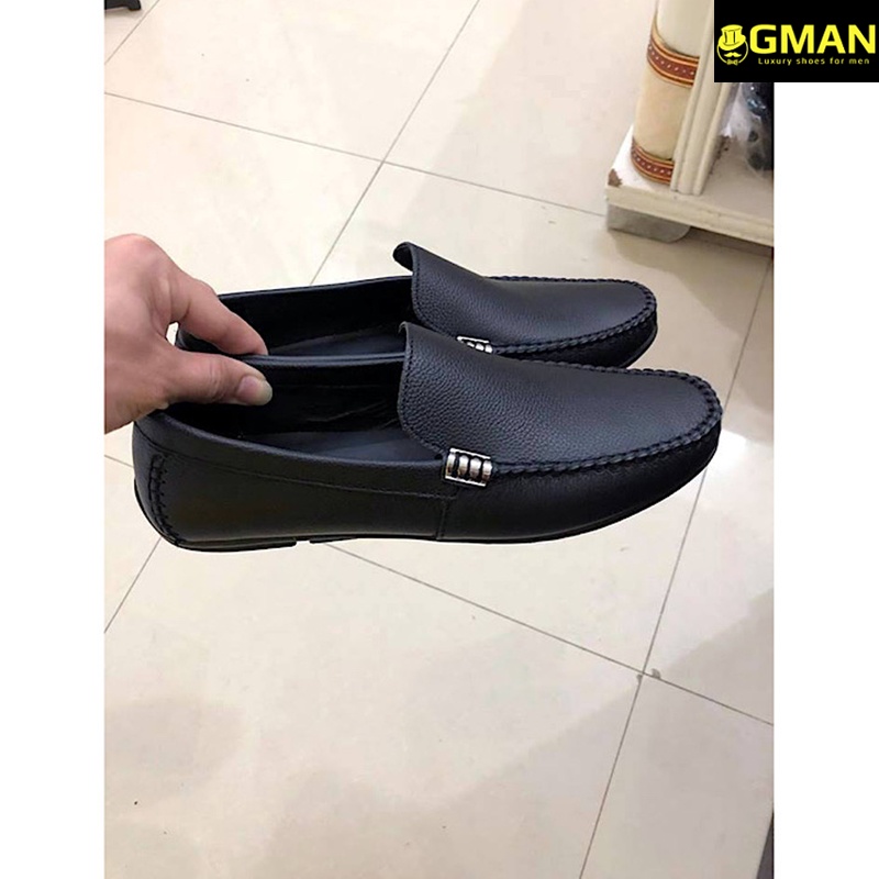 Giày da nam thiết kế da thật nguyên tấm đế cao su khâu chỉ bảo hành 1 năm TK0102
