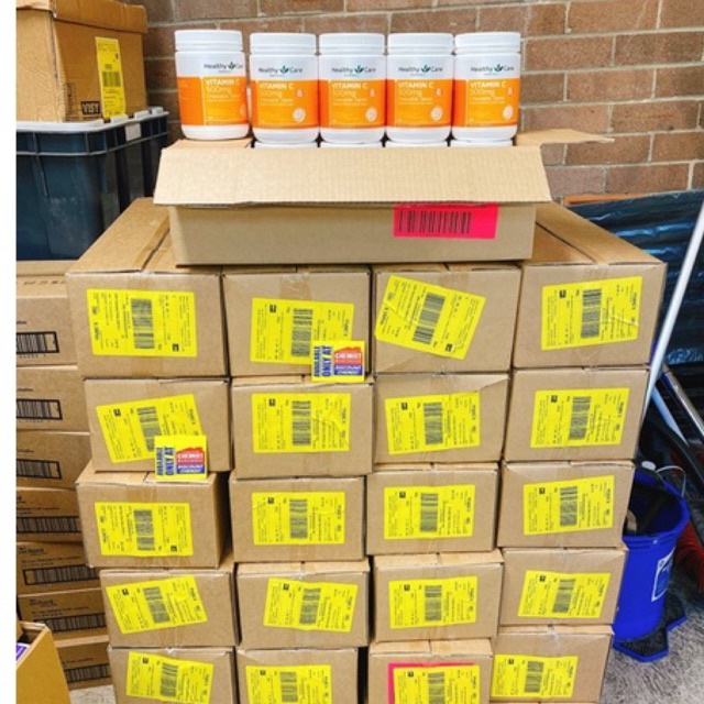 Viên C nhai Healthy Care Vitamin C 500mg 500 viên giúp tăng đề kháng - Xuất xứ Úc