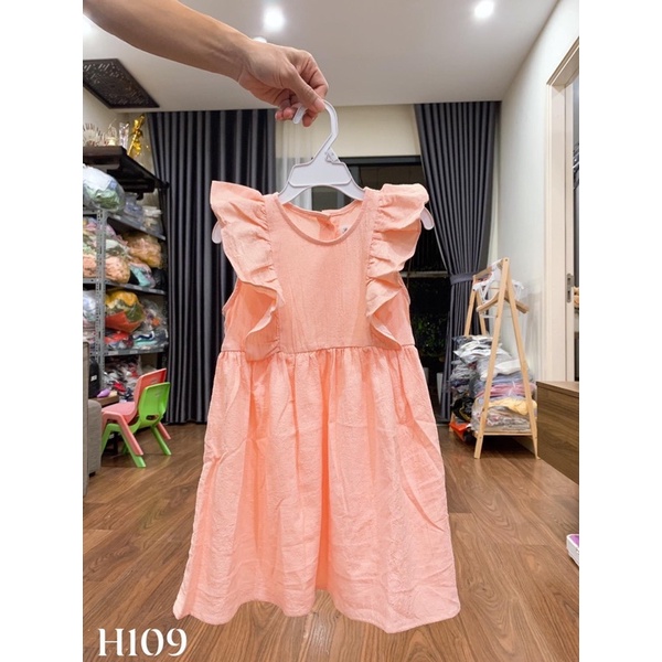 Váy bé gái hồng cam