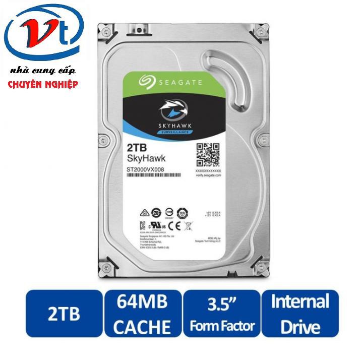 HDD Seagate Skyhawk 2TB 64MB - Bảo hành 36 tháng