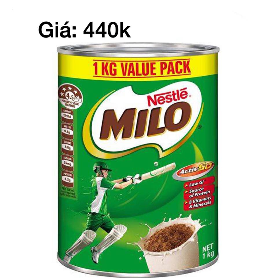 [Date Mới ] Milo 1kg Nội Địa Chuẩn Úc Chuẩn Air