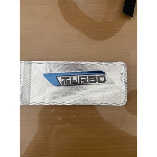 chữ Turbo dán xe oto