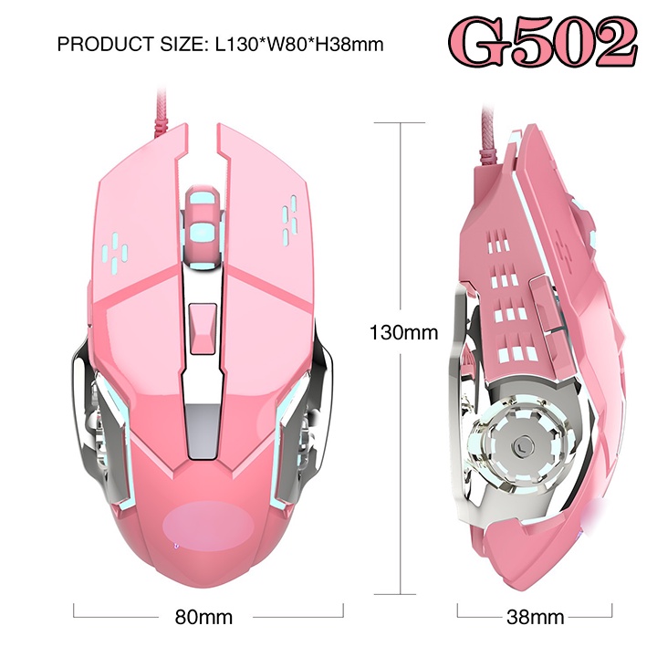 Chuột game thủ có led G502 Q5 Phiên bản mới DPI 3200 độ bền 10 triệu lượt bấm