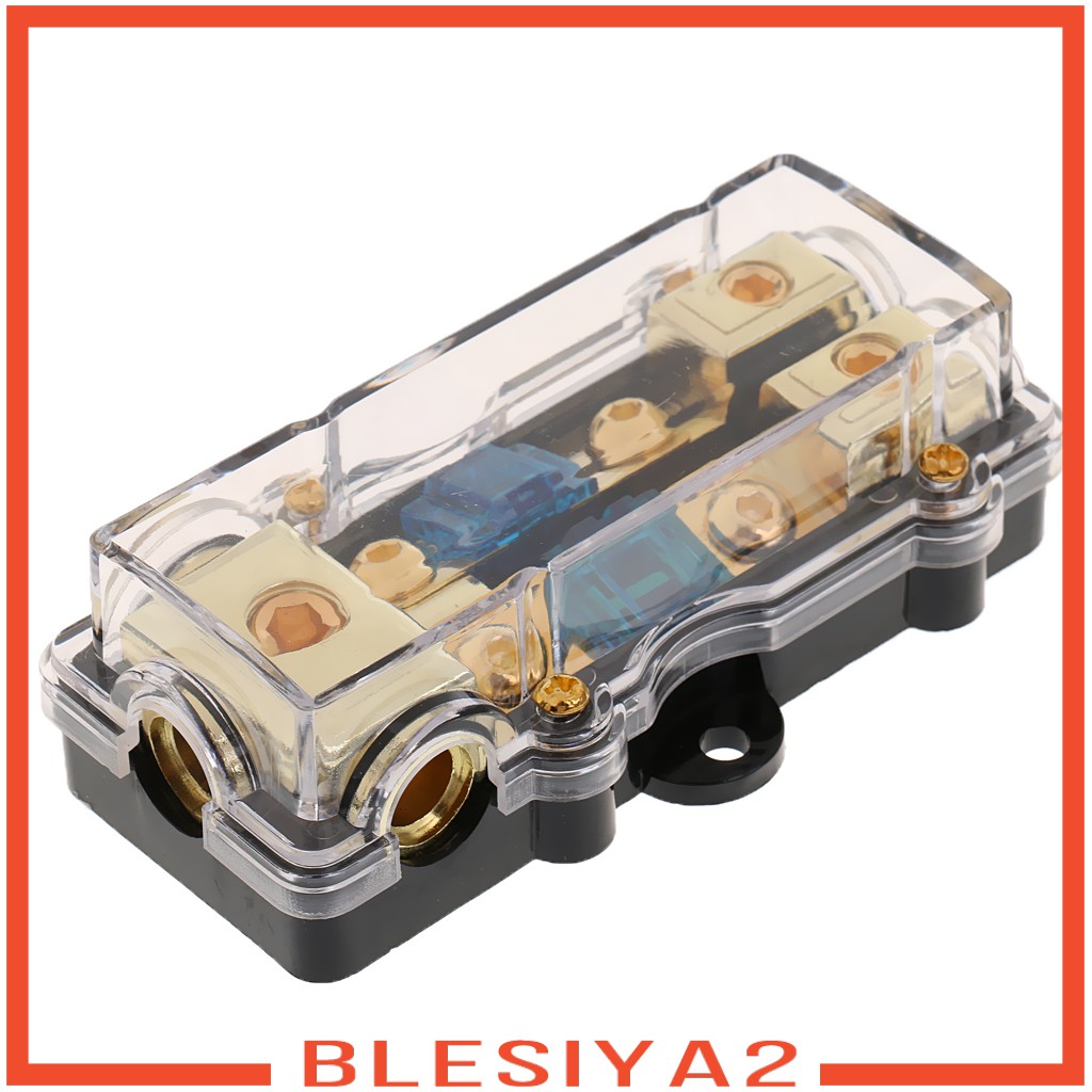 Car Stereo Audio Inline Fuse Holder Distribution Block 4 6 8 Gauge Out