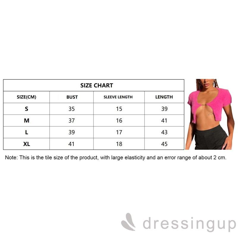 Áo cardigan tay ngắn phối dây xích kim loại thời trang cho nữ