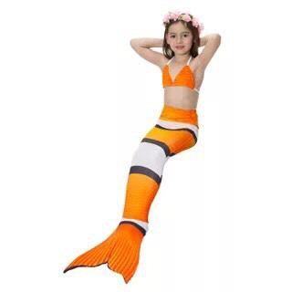 GIÁ SIÊU SỐC Đồ bơi quần áo tắm nàng tiên cá cho bé gái đi biển (CHƯA kèm chân vịt) E123