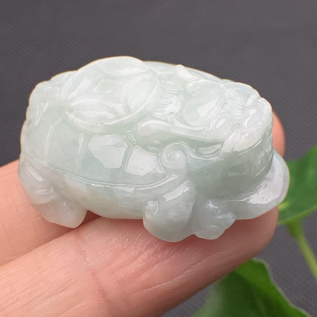 Bách thọ quy long phong thủy ngọc cẩm thạch/Ngọc phỉ thúy tự nhiên