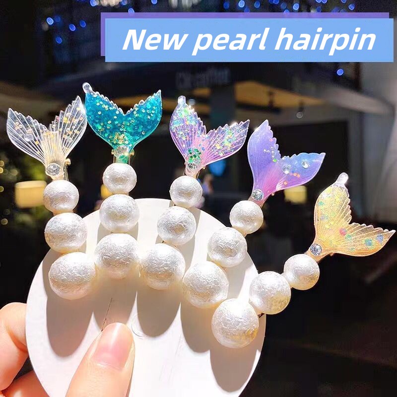 Kẹp Tóc Đuôi Cá Đính Ngọc Trai Dễ Thương Thời Trang Năm 2022