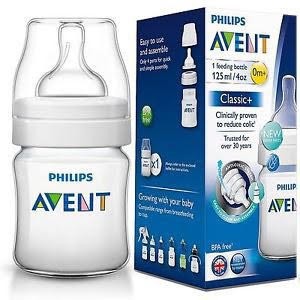 Bình sữa Philips Avent Classic 125ml (Cho bé từ 0 đến 3 tháng, Núm số 01)