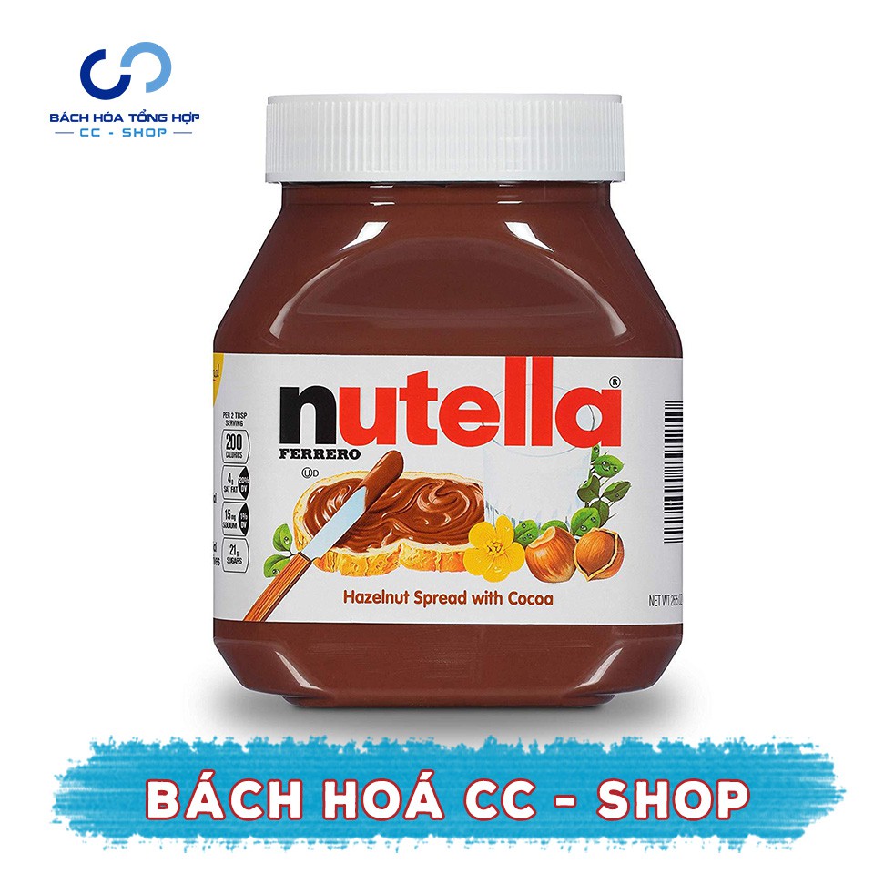 DATE 8.2020 BƠ HẠT PHỈ & CACAO NUTELLA HAZELNUT 950G