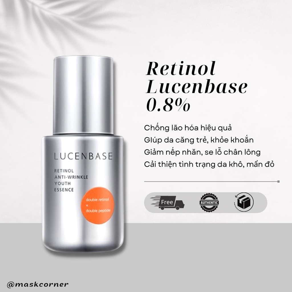 Tinh chất serum RETINOL 0.8% Lucenbase 30ml