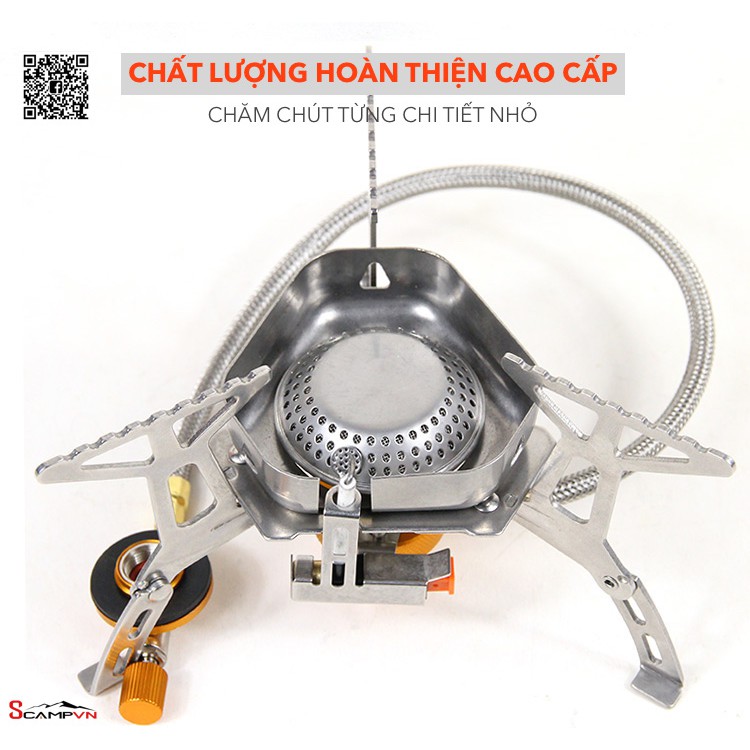 Bếp gas mini chống gió gấp gọn CLS đánh lửa tự động du lịch dã ngoại cắm trại | BigBuy360 - bigbuy360.vn