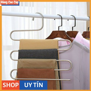 MÓC INOX 🎁Freeship🎁 TREO QUẦN ÁO ĐA NĂNG 5 TẦNG