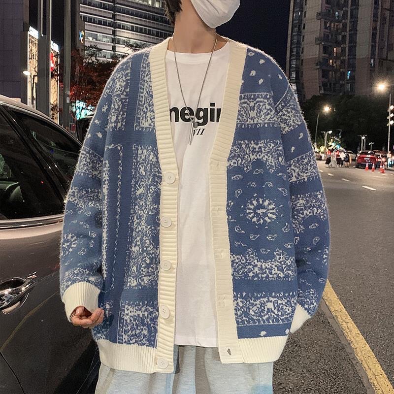 Áo Khoác Cardigan Nam Nữ Đường Diềm Bông Tuyết