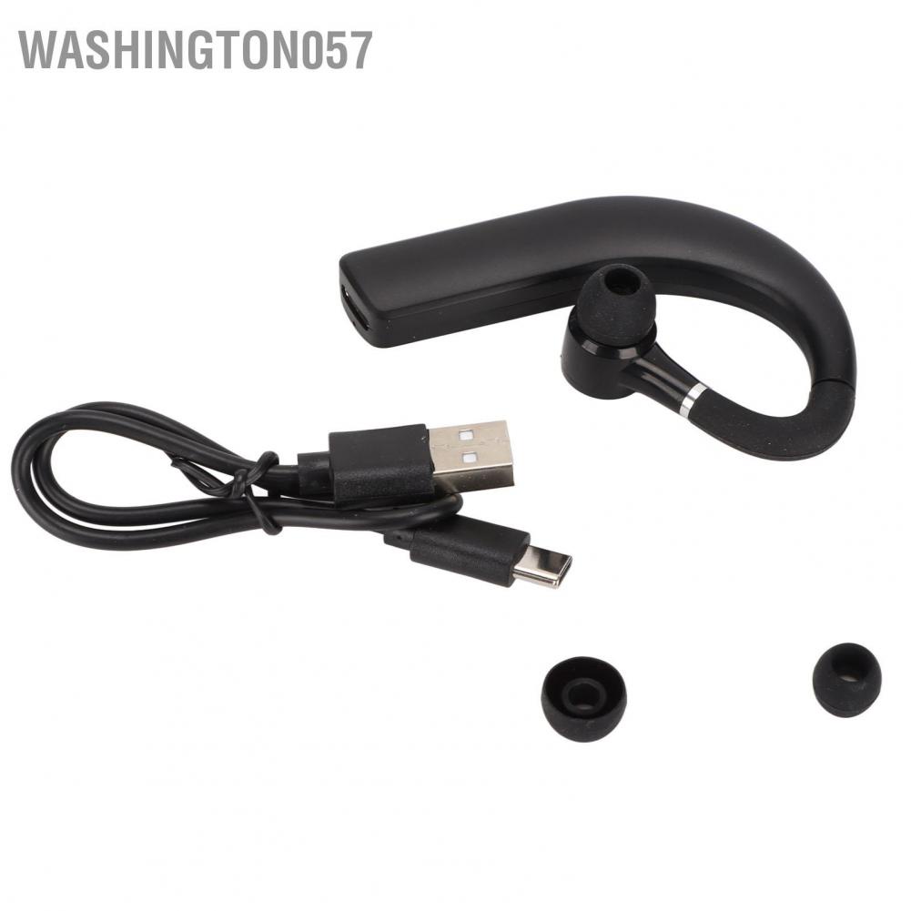 Hàng Hot Tai nghe Bluetooth Tai nghe chống nước IPX5 Tai nghe chống ồn Loại bỏ tiếng ồn Tai nghe một tai để chạy công việc lái xe Hàng giao ngayWashington057