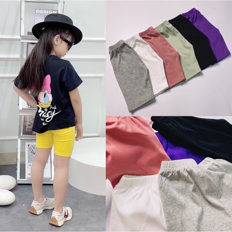 Quần Legging Đùi Bé Gái 10-30kg,Chất Cotton Siêu Mềm Mịn, Co Giãn Mạnh Đóng Túi ZipXịn Xò- 0013.