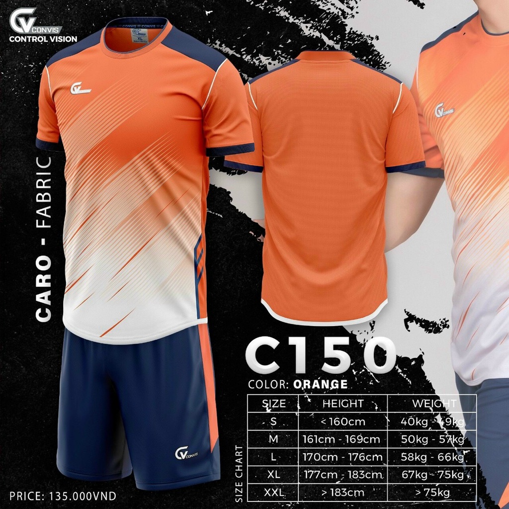 Áo đá bóng,đồ đá banh không logo thun mè cao cấp RIKI CV150 chuẩn thi đấu thấm hút mồ hôi cực đẹp – H.P SPORTS