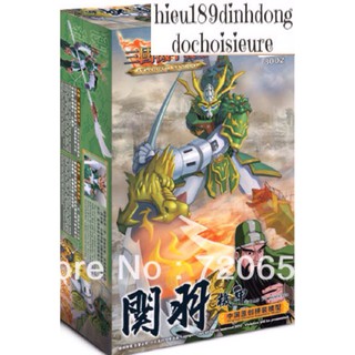 Lắp Ráp xếp hình Lego gundam loongon tam quốc three kingdoms 8002: Quan vũ cùng thanh long đao (ảnh thật)