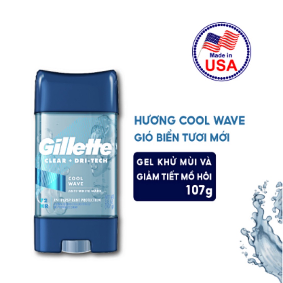 Gel Ngăn Tiết Mồ Hôi và Khử Mùi Gillette 107g
