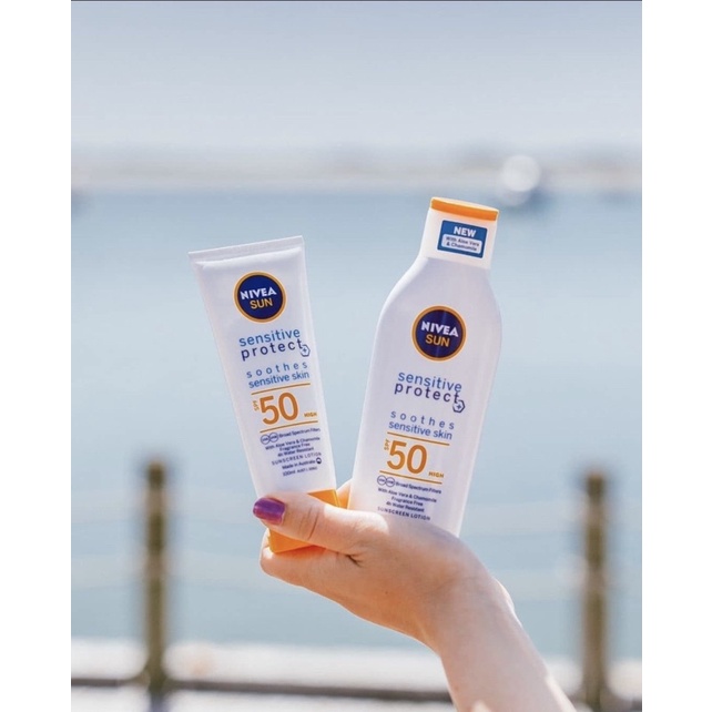 [Bill Úc]Kem chống nắng Nivea UV Face Smoothing Sensitive Sun Cream SPF 50+ PA++++ 100ml | BigBuy360 - bigbuy360.vn