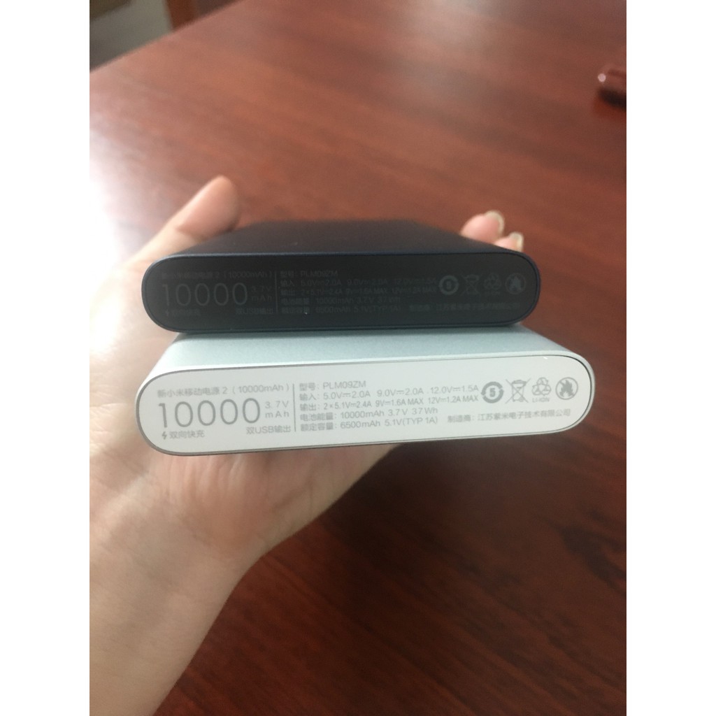 Sạc dự phòng xiaomi - Gen2_ 1 cổng USB_10000mah