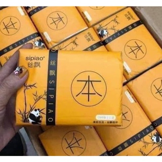 Thùng 30 Gói 300 tờ giấy ăn Gấu trúc Sipiao siêu dai [FREESHIP]