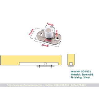 DẪN HƯỚNG CỬA LÙA SẺ RÃNH SD5102