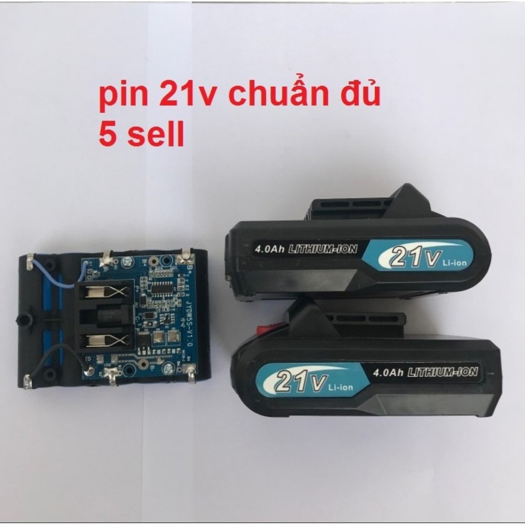 Pin 21V-24V-26V Cho Máy Khoan Pin 18V-21V-24V-26V Chuẩn 5 Cell