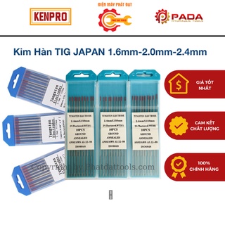 Kim hàn TIG Kydosu JAPAN 1.6mm-2.0mm-2.4mm-Điện cực TUNGSTEN cho máy hàn Tig-Hộp 10 chiếc
