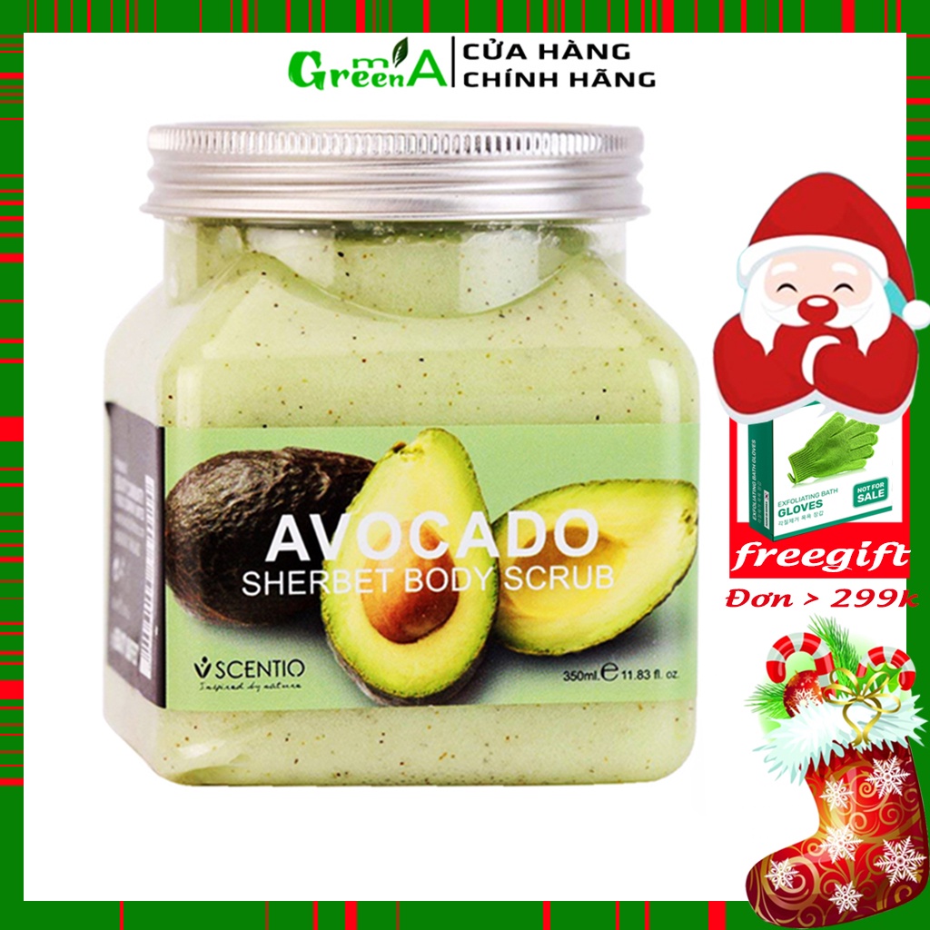 Tẩy Tế Bào Da Chết Body Beauty Buffet Scentio Avocado 350ml Hương Bơ Làm Sạch Dưỡng Da Mềm Mượt [NHẬP KHẨU CHÍNH HÃNG]