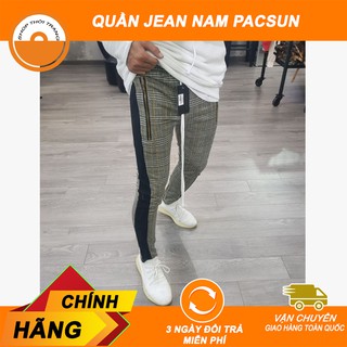 Quần nỉ thun dây kéo trackpant zipper phối line pacsun vnxk