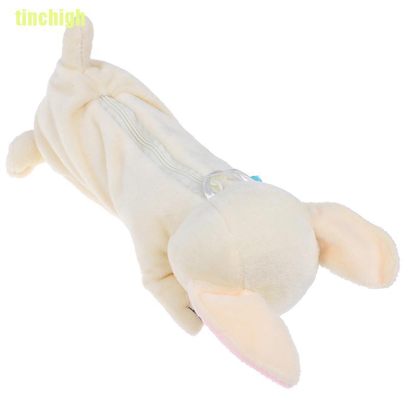 Túi đựng bút hình chú chó bằng nhung dễ thương tiện lợi