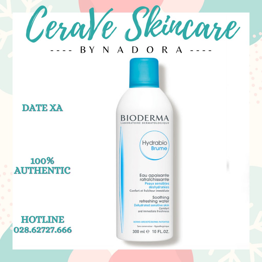 Xịt khoáng BIODERMA Hydrabio Brume 300ml